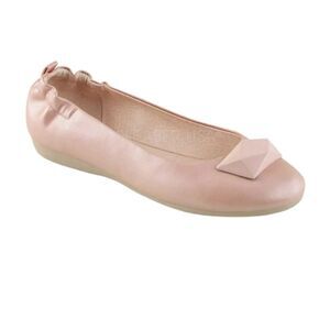 PINUP COUTURE pink‎ Olive retro round toe flats shoes 7/7.5